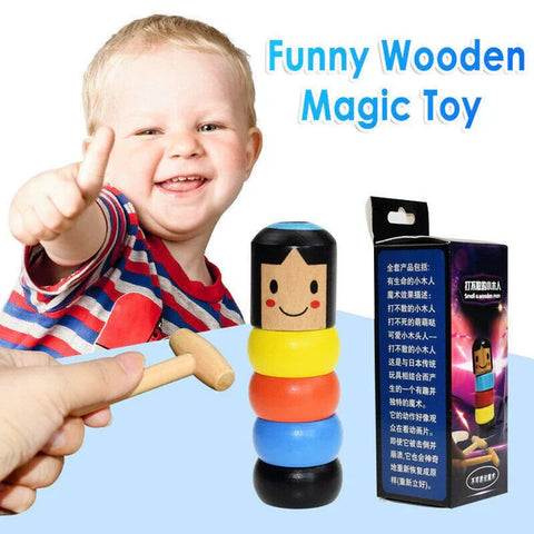 Immortal Daruma Unbreakable Wooden Man Magic Toy
